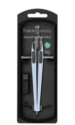 Faber-Castell Körző készlet Faber-Castell precíziós gyorsállítás, Grip Stream égkék, Quick-set