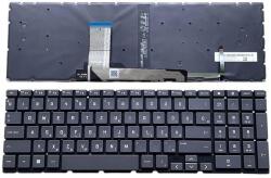 HP Victus 16-d 16-d0000 16-d0013dx 16t-d000 16-e 16-e0000 16-e0010nr 16-e0011wm 15-fa0000 15-fa0031dx 15-fb0000 15-fb0015nr háttérvilágítással (backlit) szürke magyar (HU) laptop/notebook billentyűzet gy