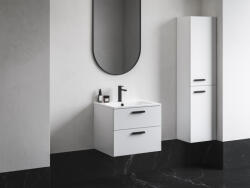 RAVAK Chrome II SB 39 magasszekrény jobb, fehér, fekete fogantyúval 152 mm X000001749 (X000001749)