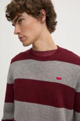 Levi's gyapjú pulóver könnyű, férfi - burgundia M