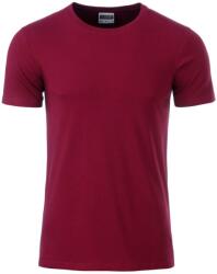 Daiber Tricou clasic pentru bărbați din bumbac organic 8008 - Vin | 2XL (8008-1755319)