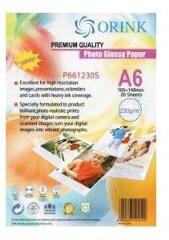 Orink Fotópapír Pp A6, S 260g. 20lap fényes Orink (P691260S20) - tonerpiac