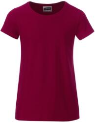 James & Nicholson (Daiber) Klasszikus lány biopamut póló 8007G - Borvörös | XS (1-8007G-1754983)