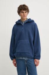 Levi's gyapjú pulóver sima, kapucnis, A8611 - sötétkék XL