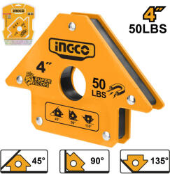 INGCO Mágneses hegesztési munkadarab tartó 155 x 102 x 17 mm, 22, 5 kg (AMWH50041)
