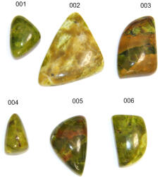  Cabochon Opal Verde Mineral Natural - Neregulat - 15-43 x 11-32 x 6-10 mm - 1 Buc