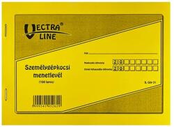 Vectra-Line Személygépkocsi menetlevél nyomtatvány A5 fekvő 100 lap Vectraline (DGJ-31/A/5)