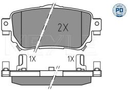 MEYLE set placute frana, frana disc MEYLE -PD: Advanced performance and design. 025 259 6515/PD (025 259 6515/PD)
