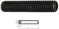 HERNYÓCSAVAR DIN913 45H natúr M M6x10 mm lapos véggel (1000db/dob) (62228)