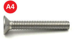  A4-SÜLLYBK 05010 DIN7991 M5*10 mm süllyf BKNY metrcsavar, saválló A4 ( 500db/dob) (64217)