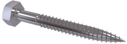 ÁLLVÁNYCSAVAR CS10140INOX DIN571 10*140 mm hatlapfejű facsavar, rozsdamentes A2 ( 50db/dob) (63717)