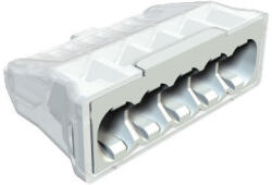 Obo Bettermann 2054507 - 61 525 LGR - Rugós vezeték-összekötő csavarnélküli csatlakozókapocs 5x2, 5mm2 világosszürke (2054507)