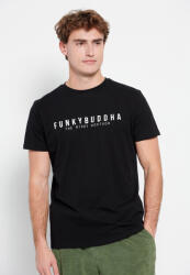 Funky Buddha FBM007-32904 T-shirt Bărbătesc cu Mânecă Scurtă Negru FBM007-329-04-BLACK (FBM007-329-04-BLACK)