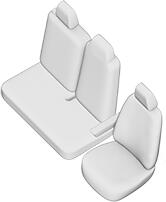 UMBRELLA Set huse scaun RENAULT MASTER (2+1) 2010- TIP 1 UMBRELLA (44580)
