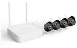 TENDA K4W-3TC wifi csőkamera szett (4x 3MP, H265, mikr. , IR30m +FullColor, SD, 1x NVR 4csat, USB, RJ45) (TENDA_K4W-3TC) (TENDA_K4W-3TC)