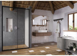 RAVAK Blix Slim BLSDP2-120 zuhanyajtó fekete+transparent X0PMG0300Z1 (X0PMG0300Z1) - ravakdepo