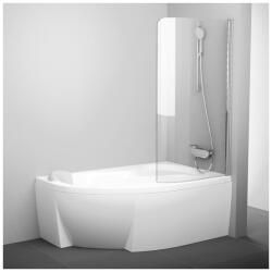 RAVAK Rosa CVSK1 160/170 jobb kádparaván krómhatású+transparent 7QRS0C00Y1 (7QRS0C00Y1)