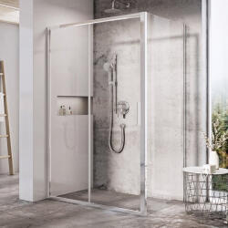 RAVAK Blix Slim BLSPS-80 fix oldalfal fekete+transparent X9BM40300Z1 (X9BM40300Z1) - ravakdepo