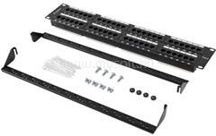 Lanberg Patch panel 48 port 2U 19" CAT. 6 fekete (PPU6-2048-B) (PPU6-2048-B)