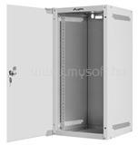 Lanberg 10" fali rack szekrény 12U/280X310, üvegajtó, lapraszerelt, szürke (WF10-2312-10S) (WF10-2312-10S)