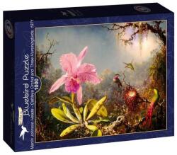 Bluebird Puzzle 1000 db-os Art by puzzle - Martin Johnson Heade - Cattleya Orchid and Three Hummingbirds 1871 (60296) (60296)