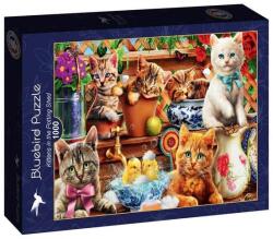 Bluebird Puzzle 1000 db-os puzzle - Kittens in the Potting Shed (90769) (90769)
