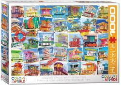 EUROGRAPHICS 1000 db-os puzzle - Lifeguard Towers (6000-5725) (6000-5725)