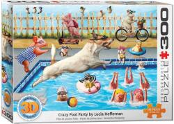 EUROGRAPHICS 300 db-os 3D Lenticular puzzle - Crazy Pool Day by Lucia Heffe (6331-5878) (6331-5878)