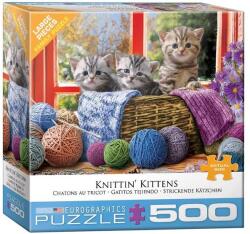 EUROGRAPHICS 500 db-os puzzle - Knittin' Kittens (8500-5500) (8500-5500)
