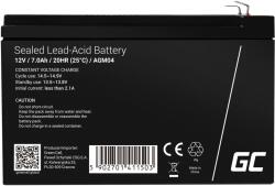 Green Cell Rechargeable battery AGM 12V 7Ah Maintenancefree for UPS ALARM (AGM04) (AGM04)