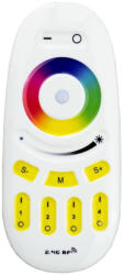 Avide RGB+W 4 zónás távirányító 120W vezérlőhöz LED szalag 12-24V Avide (AVI ABLS12VTPRGBW RFCC 4Z)