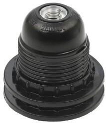 VITO E27 Bakelite Lampholder Black Full Threaded With 2 Rings 7310020 VITO (1637)