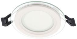 VITO Led Round Panel Downlight Recessed Mounted With Glass Lena-Rg Φ100X40mm 6W 600lm 6000K (Cool White) 2023420 VITO (2023420)