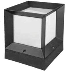 VITO Outdoor Garden Light Cubo E27 Ip44 Plastic 225X225X280mm Black 3242260 VITO (1096)