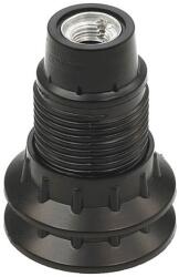 VITO E14 Bakelite Lampholder Black Full Threaded With 2 Rings 7310010 VITO (7310010)