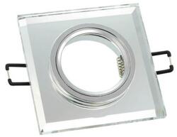 VITO Spot Light Fixture Recessed Mounted Crystal-S Square Chrome & Glass Gu5.3 Mr16 90X90X22mm 2012070 VITO (2012070)