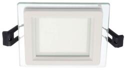 VITO Led Square Panel Downlight Recessed Mounted With Glass Lena-Sg 100X100X40mm 6W 600lm 6000K (Cool White) 2023510 VITO (2023510)