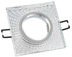 VITO Spot Light Fixture Recessed Mounted Square Palace-02 Gu5.3 Mr16 Chrome With Glass 95X95X22mm 2012130 VITO (2012130)