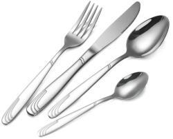 BOHMANN Set tacamuri Bohmann Premium, otel inoxidabil, contine 24 piese, Argintiu (BP A24-SM)