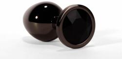 X-Men Dop Anal Cu Bijuterie Secret Shine Metal S, Metalic + Negru, 7 Cm