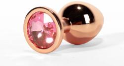 X-Men Dop Anal Cu Bijuterie Secret Shade Metal Butt Plug Rose S, 7 Cm