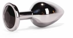 X-Men Dop Anal Cu Bijuterie Secret Shade Metal S, Argintiu + Negru, 7 Cm