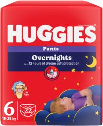 Huggies Scutece chilotel de noapte Overnights, Nr. 6, 15-25 kg, 22 bucati, Huggies