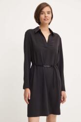 Calvin Klein rochie culoarea negru, mini, evazată, K20K207152 9BYH-SUD018_99X (K20K207152)