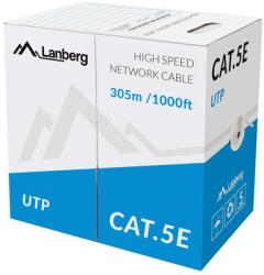 Lanberg UTP CAT5e Patch Kábel - 305 m, Szürke