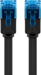 Goobay U/UTP CAT6a Lapos Patch Kábel - 15 m, Fekete
