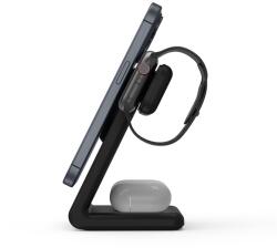 Crong Magspot Pivot Vezeték Nélküli Töltő - 15W, Fekete (CRG-MSPS-BLK)