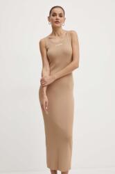 KARL LAGERFELD rochie culoarea bej, maxi, mulata, 245W1332 9BYH-SUD0JB_80X