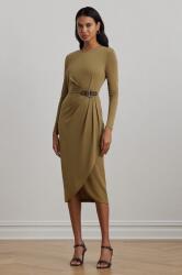 Ralph Lauren rochie culoarea bej, midi, mulata, 250951397 9BYH-SUD12B_80X