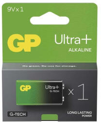 GP Batteries GP Ultra Plus alkáli elem 9V 1db (B03511) - haztartasibolt